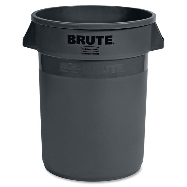 Brute Heavy-Duty Round Container 32-gallon, Gray